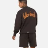 Fallen Breed Monogram Crewneck Dark Charcoal/Orange -Nuvora Fit Sales 02046533 YD986 mens 0010