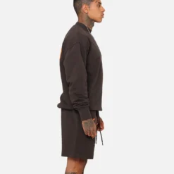 Fallen Breed Monogram Crewneck Dark Charcoal/Orange -Nuvora Fit Sales 02046533 YD986 mens 0060