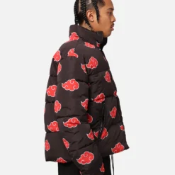 Goat Crew X Naruto Akatsuki Puffer Jacket Black -Nuvora Fit Sales 02046600 YB001 mens 0050