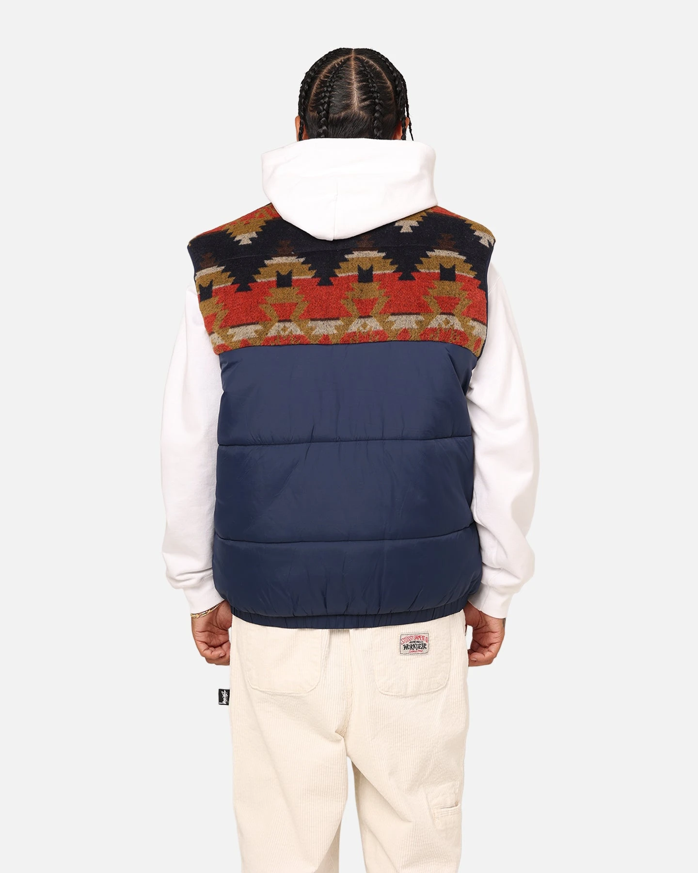 True Religion Southwestern Puffer Vest Dress Blue 6 True Religion Southwestern Puffer Vest Dress Blue - Image 4