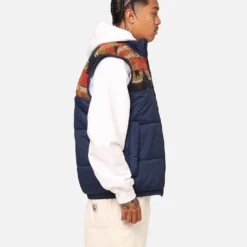 True Religion Southwestern Puffer Vest Dress Blue 13 True Religion Southwestern Puffer Vest Dress Blue -Nuvora Fit Sales 02046675 YD996 mens 00050