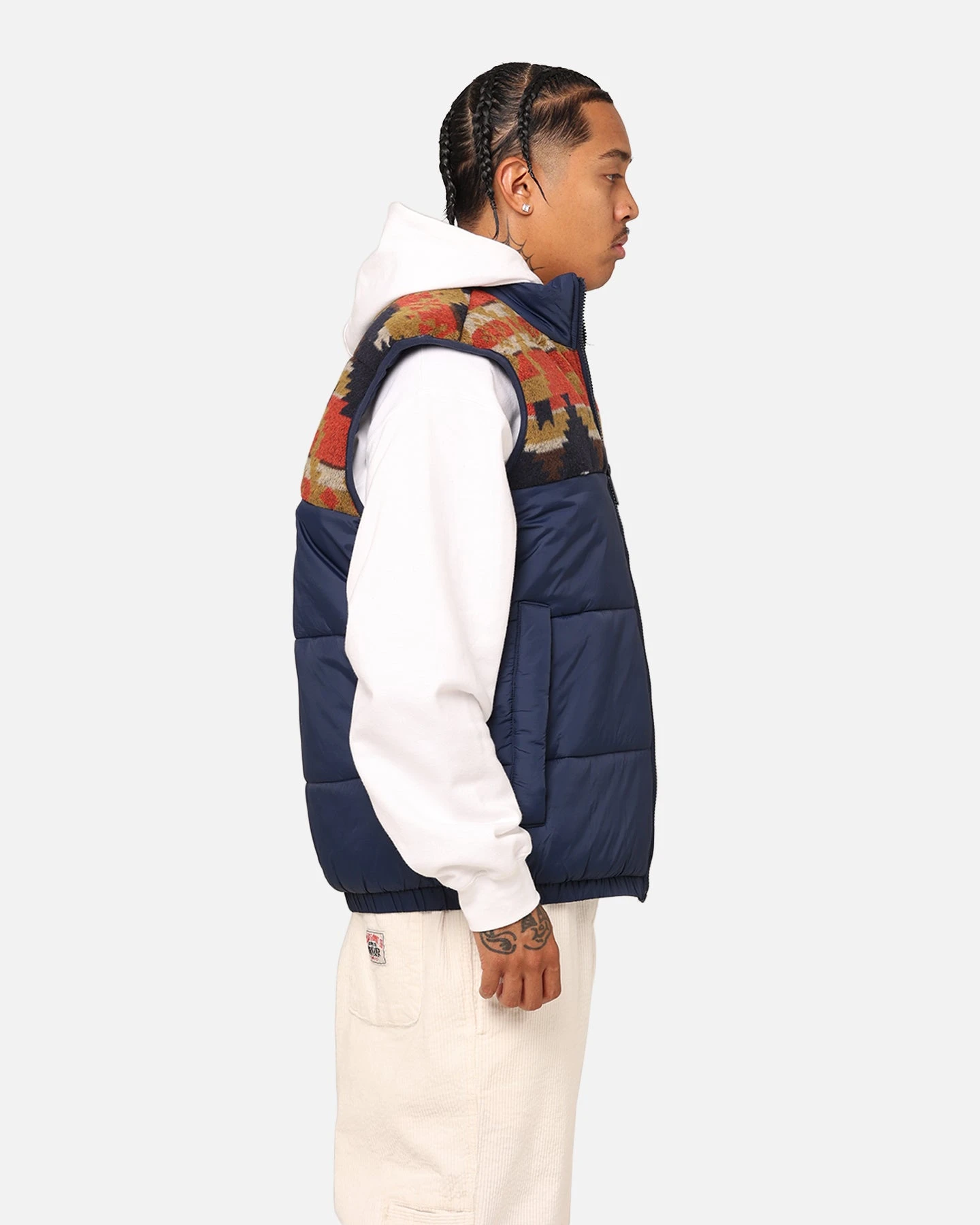 True Religion Southwestern Puffer Vest Dress Blue 7 True Religion Southwestern Puffer Vest Dress Blue - Image 5