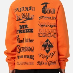 American Thrift X DC Batman Arkham Asylum Crewneck Neon Orange 14 American Thrift X DC Batman Arkham Asylum Crewneck Neon Orange -Nuvora Fit Sales 02047106 YN358 mens 0050