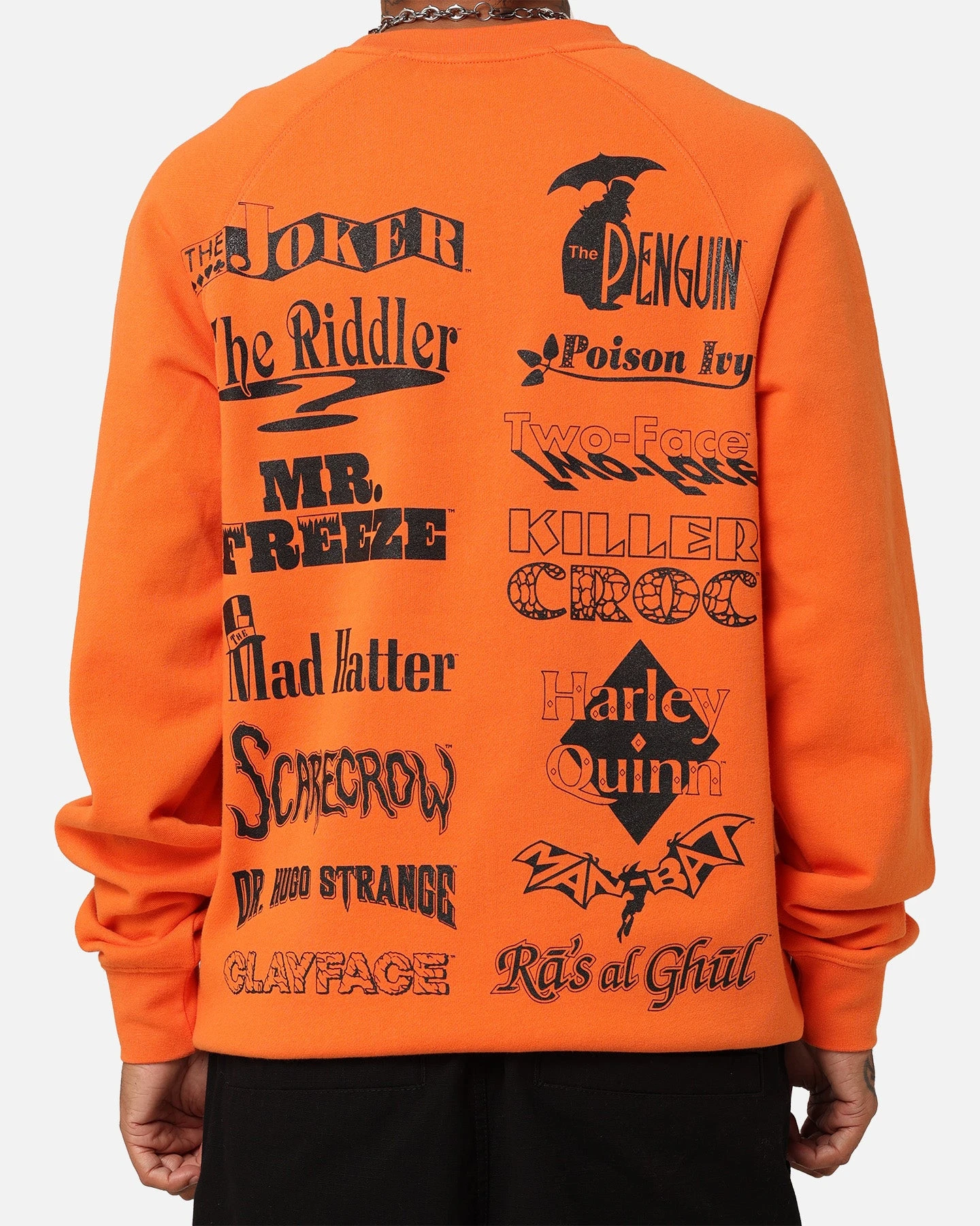 American Thrift X DC Batman Arkham Asylum Crewneck Neon Orange 7 American Thrift X DC Batman Arkham Asylum Crewneck Neon Orange - Image 5