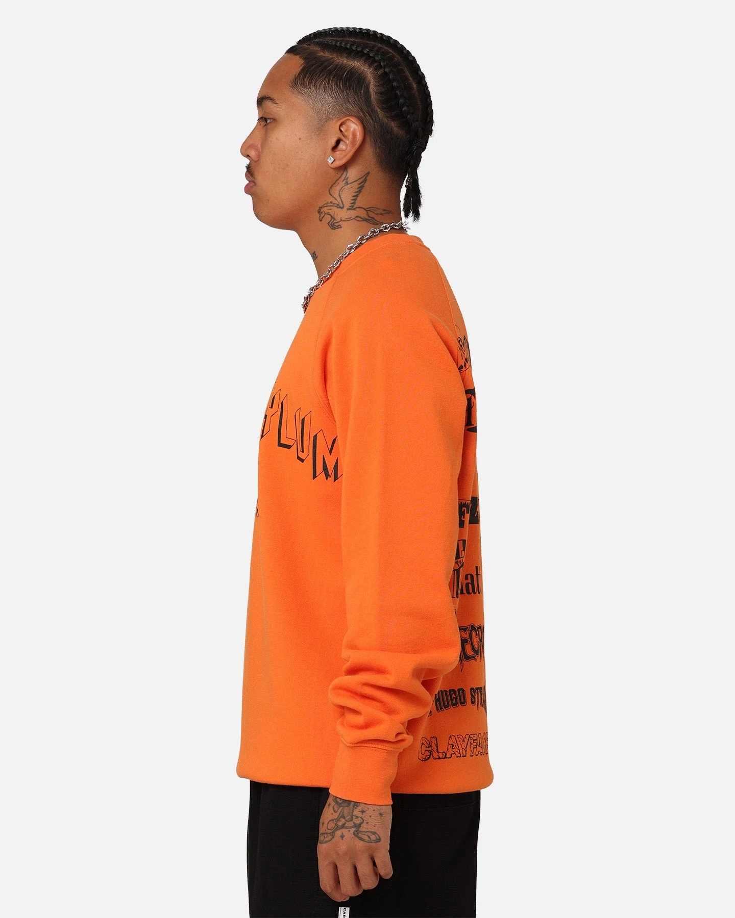 American Thrift X DC Batman Arkham Asylum Crewneck Neon Orange 9 American Thrift X DC Batman Arkham Asylum Crewneck Neon Orange - Image 7