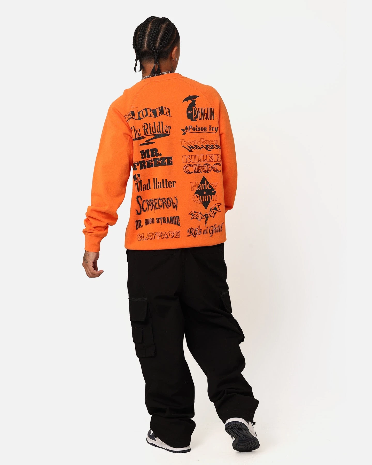 American Thrift X DC Batman Arkham Asylum Crewneck Neon Orange 10 American Thrift X DC Batman Arkham Asylum Crewneck Neon Orange - Image 8