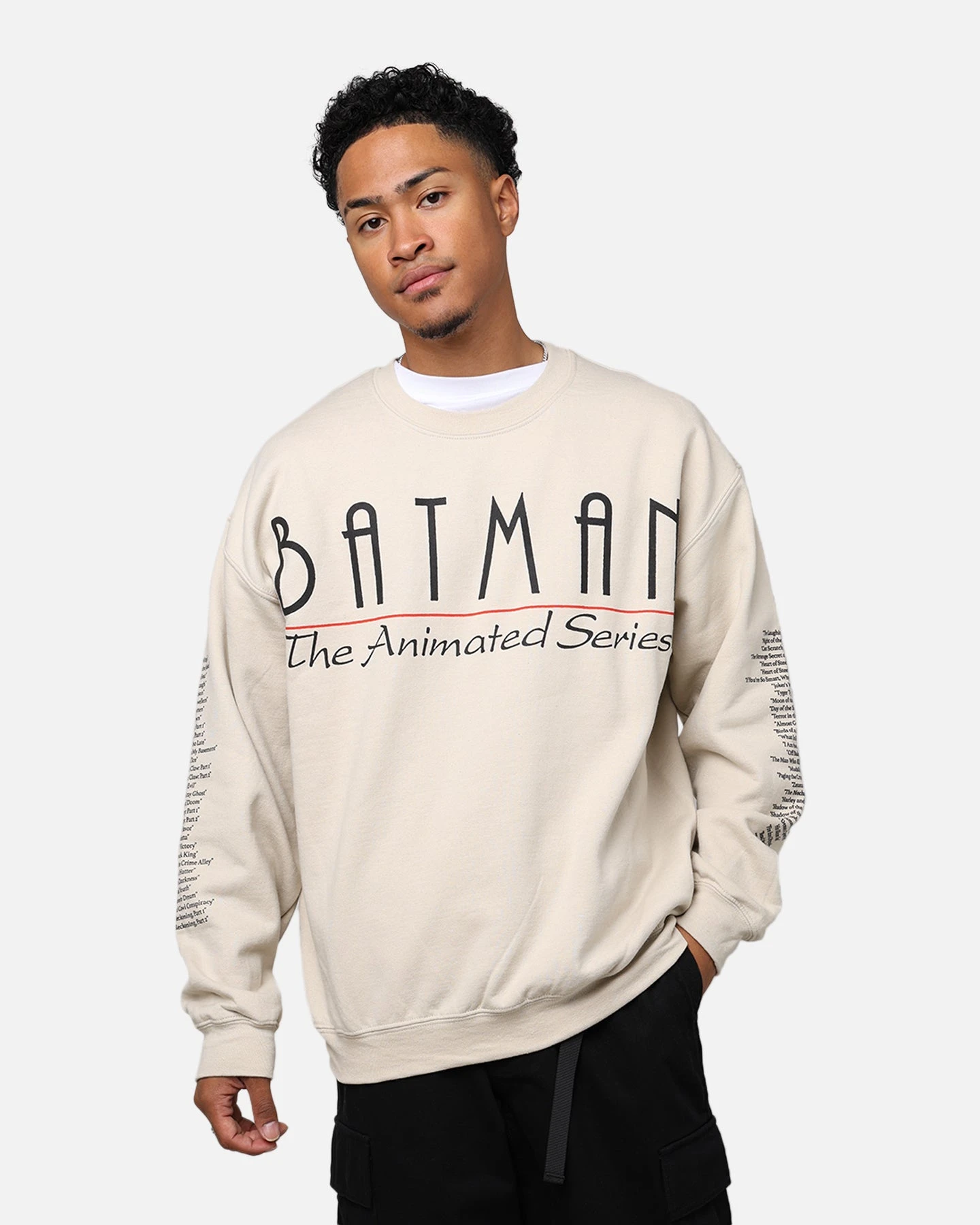 American Thrift X DC Batman The Animated Series Crewneck Sand 4 American Thrift X DC Batman The Animated Series Crewneck Sand - Image 2