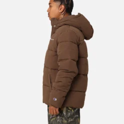 Champion Rochester Puffer Jacket Espresso Martini -Nuvora Fit Sales 02047176 YE090 mens 00060
