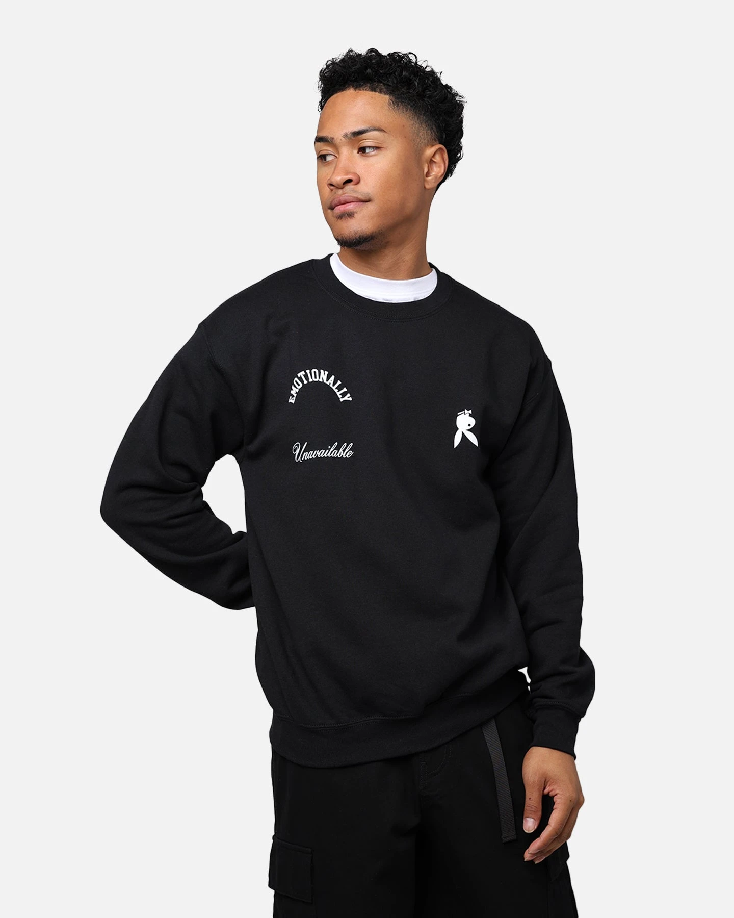 Playboy By Culture Kings Diamonds Are Forever Crewneck Black 4 Playboy By Culture Kings Diamonds Are Forever Crewneck Black - Image 2