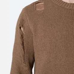 MNML Distressed Sweater Brown -Nuvora Fit Sales 02047451 YX300 mens 0050