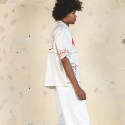 404 Frontier Embroidered Button Up Shirt Off White -Nuvora Fit Sales 02048148 YO007 mens 0000060 scaled