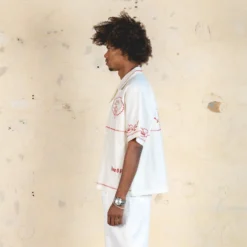 404 Frontier Embroidered Button Up Shirt Off White -Nuvora Fit Sales 02048148 YO007 mens 0000070 scaled