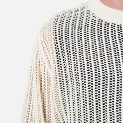 MNML Mesh Knit Sweater Cream -Nuvora Fit Sales 02048351 YC600 mens 0050