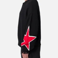 MNML Star Sweater Black -Nuvora Fit Sales 02048363 YB001 mens 0030