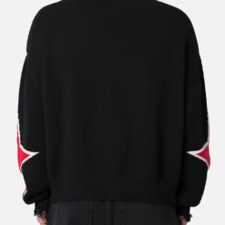 MNML Star Sweater Black -Nuvora Fit Sales 02048363 YB001 mens 0040