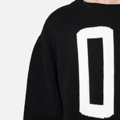 MNML Varsity Knit Sweater Black -Nuvora Fit Sales 02048369 YB001 mens 0060