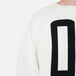 MNML Varsity Knit Sweater Off White -Nuvora Fit Sales 02048370 YO007 mens 0050