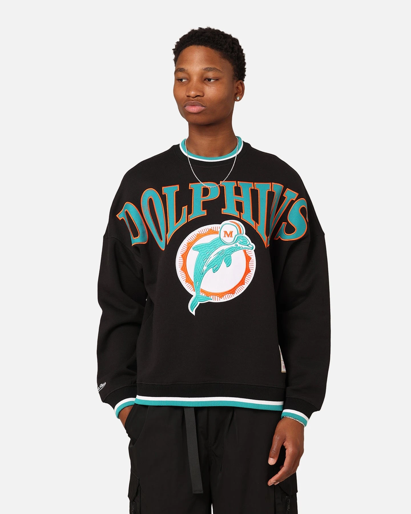 Mitchell & Ness Miami Dolphins Shooting Crew Black 3 Mitchell & Ness Miami Dolphins Shooting Crew Black