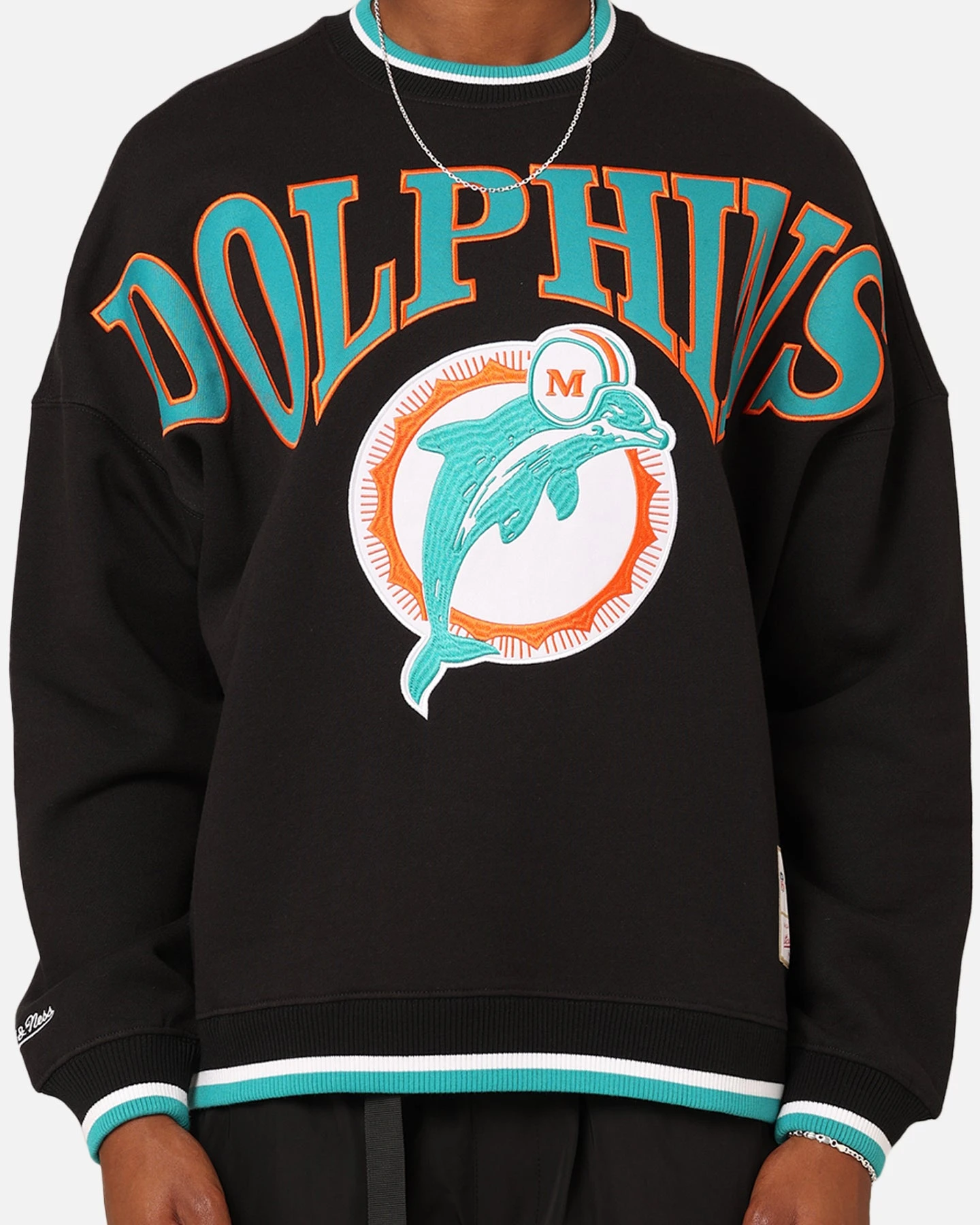 Mitchell & Ness Miami Dolphins Shooting Crew Black 5 Mitchell & Ness Miami Dolphins Shooting Crew Black - Image 3