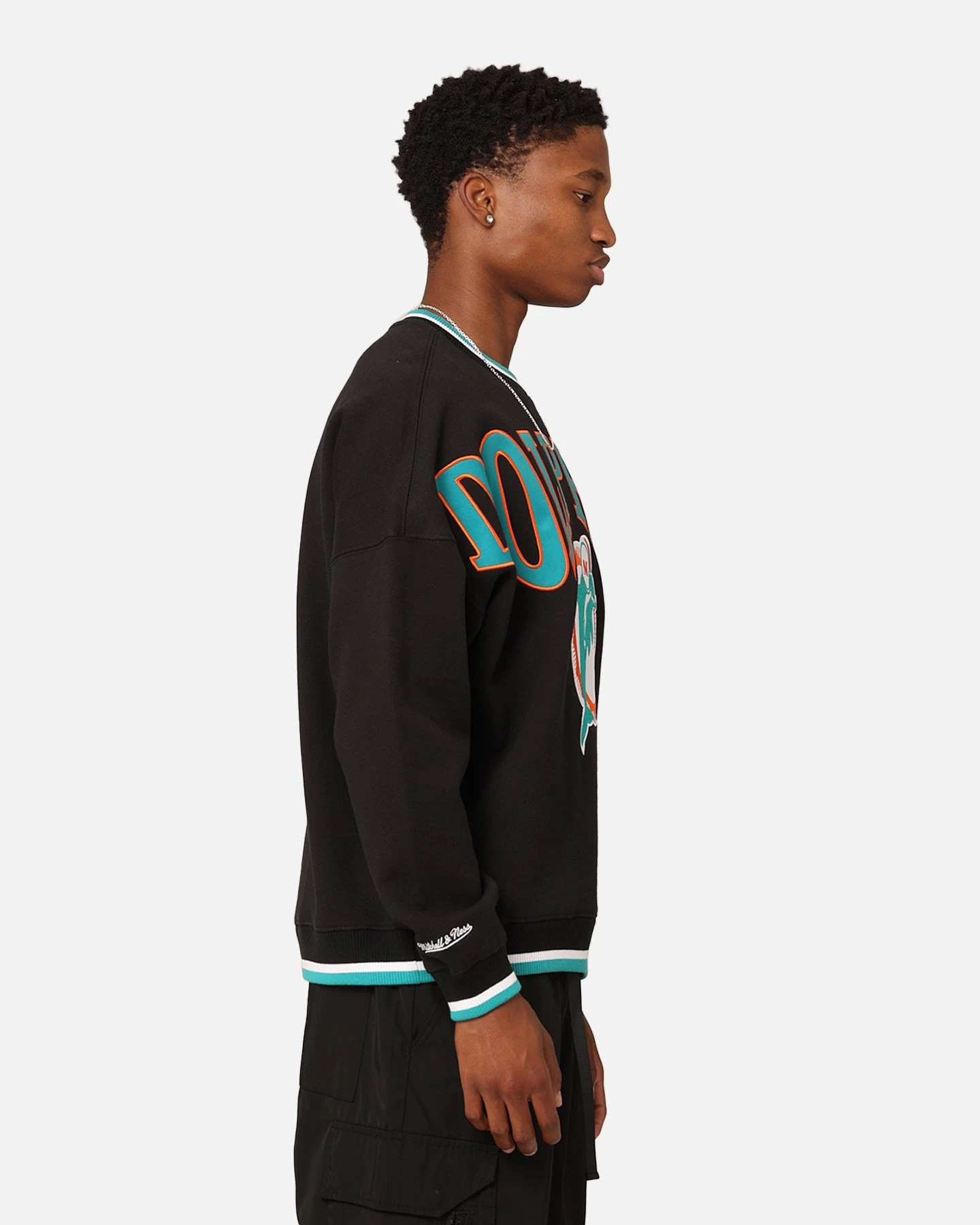 Mitchell & Ness Miami Dolphins Shooting Crew Black 7 Mitchell & Ness Miami Dolphins Shooting Crew Black - Image 5