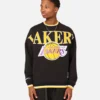 Mitchell & Ness Los Angeles Lakers Shooting Crewneck Black -Nuvora Fit Sales 02048561 YB001 mens 0010