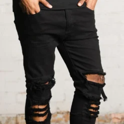 Saint Morta Rework Jeans Black -Nuvora Fit Sales 03002782 YB001 mens 00030