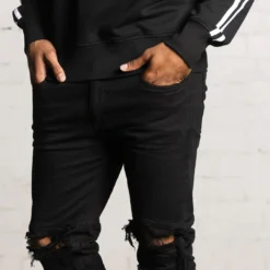 Saint Morta Rework Jeans Black -Nuvora Fit Sales 03002782 YB001 mens 00040