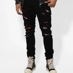 Saint Morta Bandana Summum Jean Black/Red