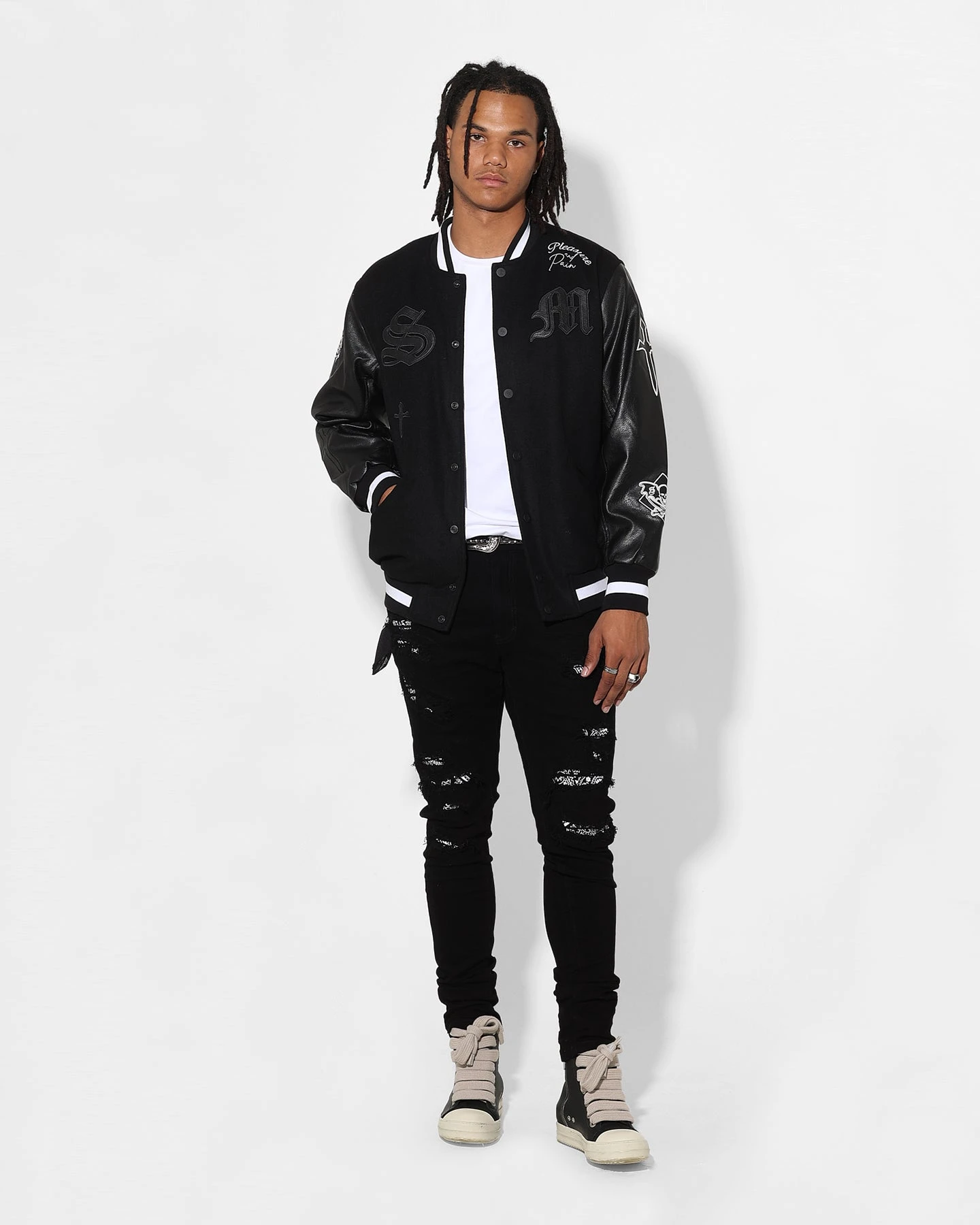 Saint Morta Bandana Summum Jean Black/White 4 Saint Morta Bandana Summum Jean Black/White - Image 2