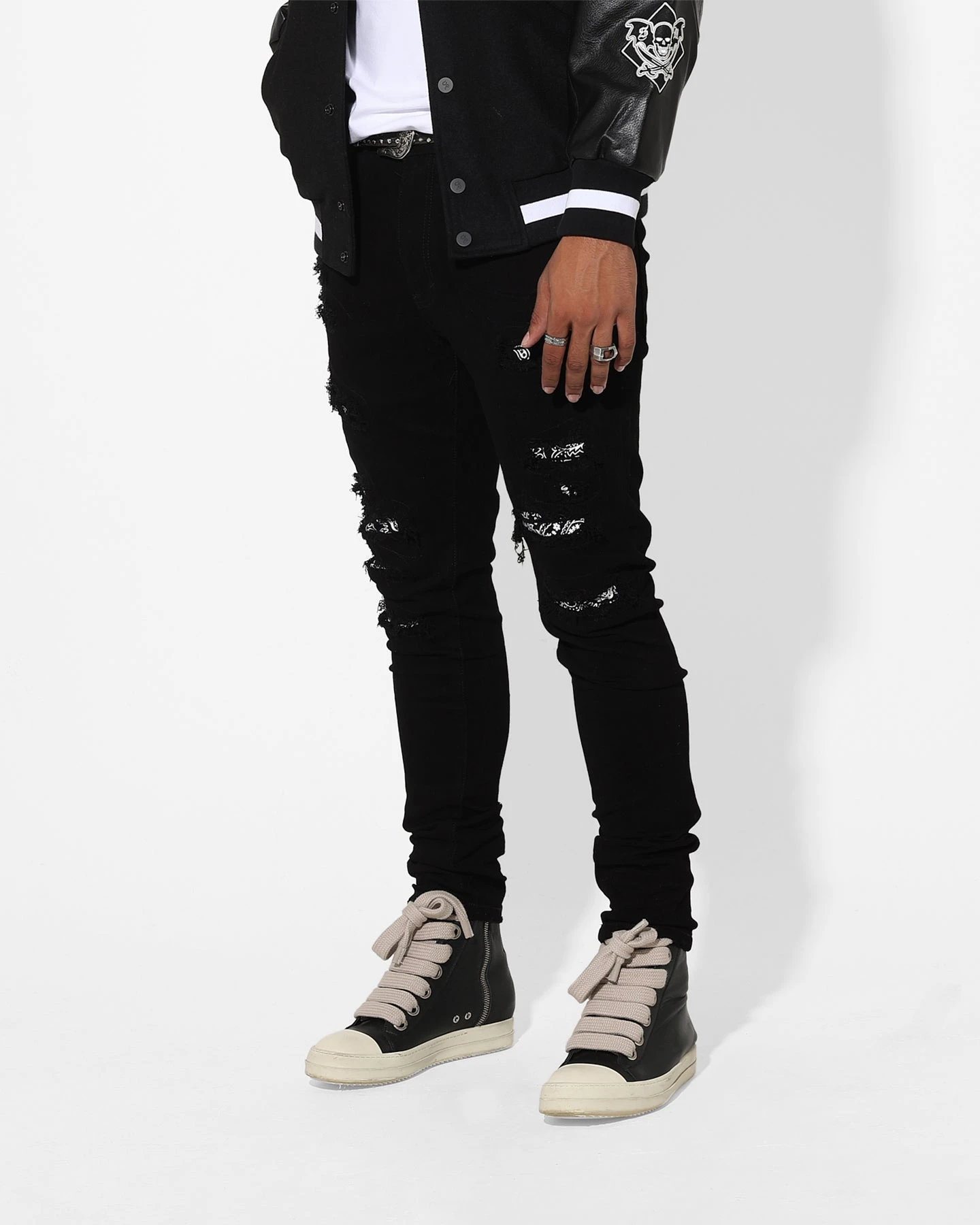 Saint Morta Bandana Summum Jean Black/White 8 Saint Morta Bandana Summum Jean Black/White - Image 6