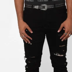 Saint Morta Prima Summum Jeans Black/Stone -Nuvora Fit Sales 03005008 YB338 mens 00070