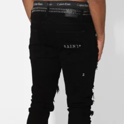 Saint Morta Prima Summum Jeans Black/Stone -Nuvora Fit Sales 03005008 YB338 mens 00080