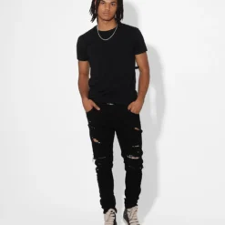 Saint Morta Prima Summum Jeans Black/Stone -Nuvora Fit Sales 03005008 YB338 mens 00090