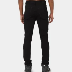 Carré Rugueux Distressed Skinny Jeans Black -Nuvora Fit Sales 03006172 YB001 mens 040