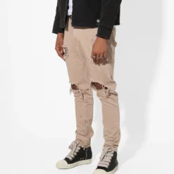 Saint Morta Destroyer Distressed Jeans Stone -Nuvora Fit Sales 03006968 YS400 mens 060