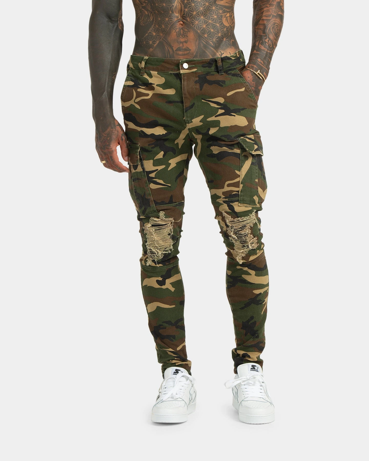XXIII Sergeant Camo Ripped Jeans Camo 3 XXIII Sergeant Camo Ripped Jeans Camo