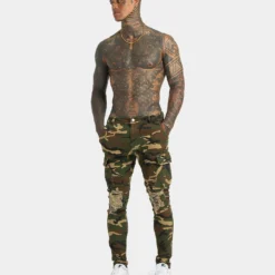 XXIII Sergeant Camo Ripped Jeans Camo 15 XXIII Sergeant Camo Ripped Jeans Camo -Nuvora Fit Sales 03007590 YC001 mens 071