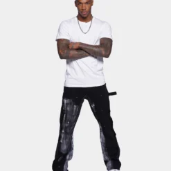 XXIII Frayed Seam Jeans Black 10 XXIII Frayed Seam Jeans Black -Nuvora Fit Sales 03008457 YB001 mens 0020