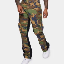 XXIII Zaim Camo Flare Jeans Camo/Black