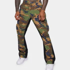 XXIII Zaim Camo Flare Jeans Camo/Black -Nuvora Fit Sales 03008509 YC002 mens 0080