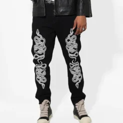 Saint Morta Death Adder Relaxed Jeans Black