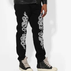 Saint Morta Death Adder Relaxed Jeans Black -Nuvora Fit Sales 03008547 YB001 mens 50
