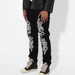 Saint Morta Death Adder Relaxed Jeans Black -Nuvora Fit Sales 03008547 YB001 mens 60