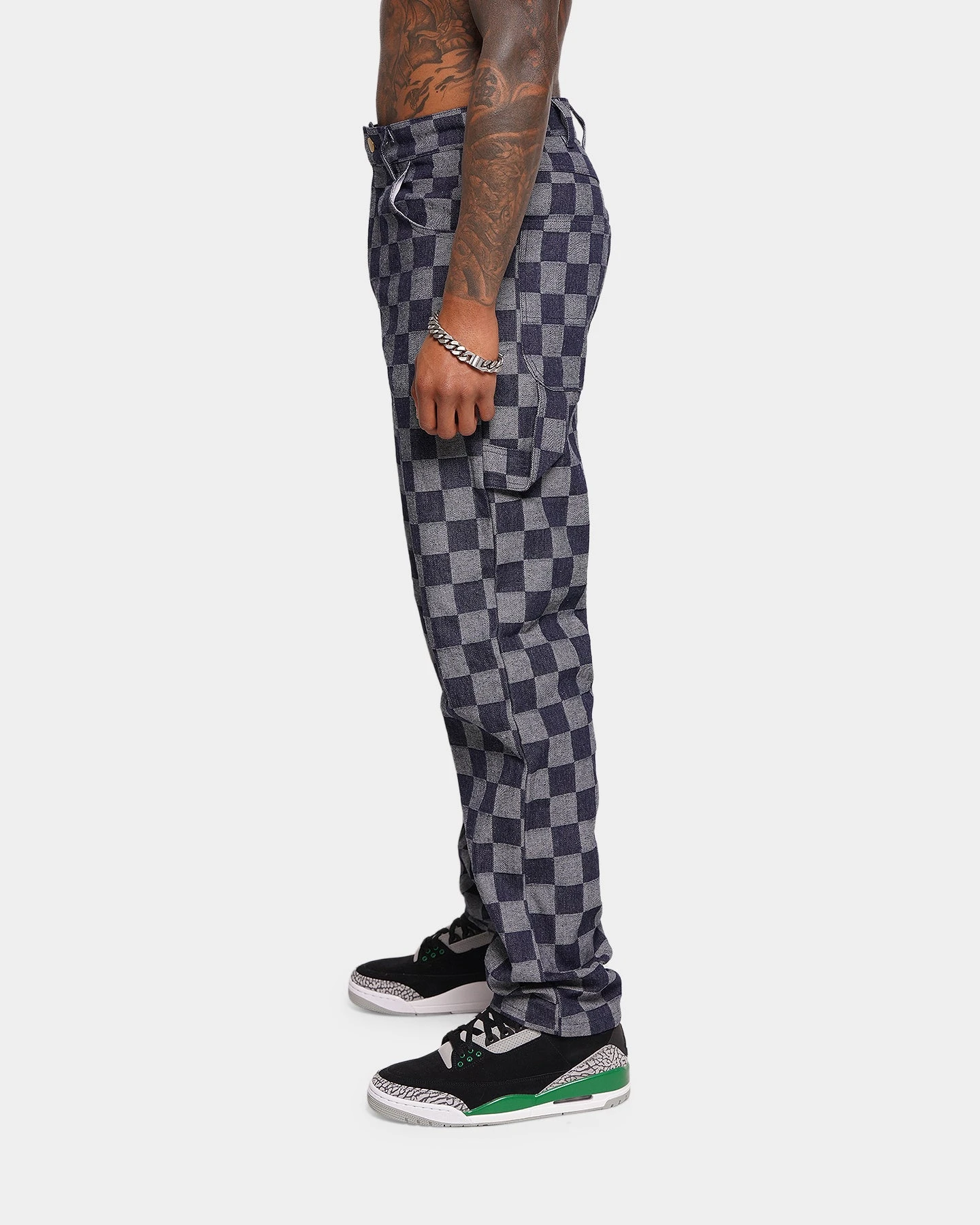 XXIII Checker Board Denim Jeans Blue 6 XXIII Checker Board Denim Jeans Blue - Image 4