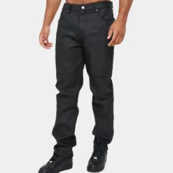 Carre Simplicite Waxed Slim Jeans Waxed Black