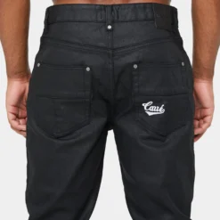 Carre Simplicite Waxed Slim Jeans Waxed Black -Nuvora Fit Sales 03008829 YW833 mens 0080