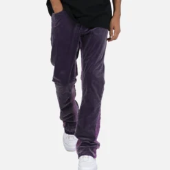 MNML B428 Corduroy Flare Denim Pants Purple -Nuvora Fit Sales 03009589 YP200 mens 00060
