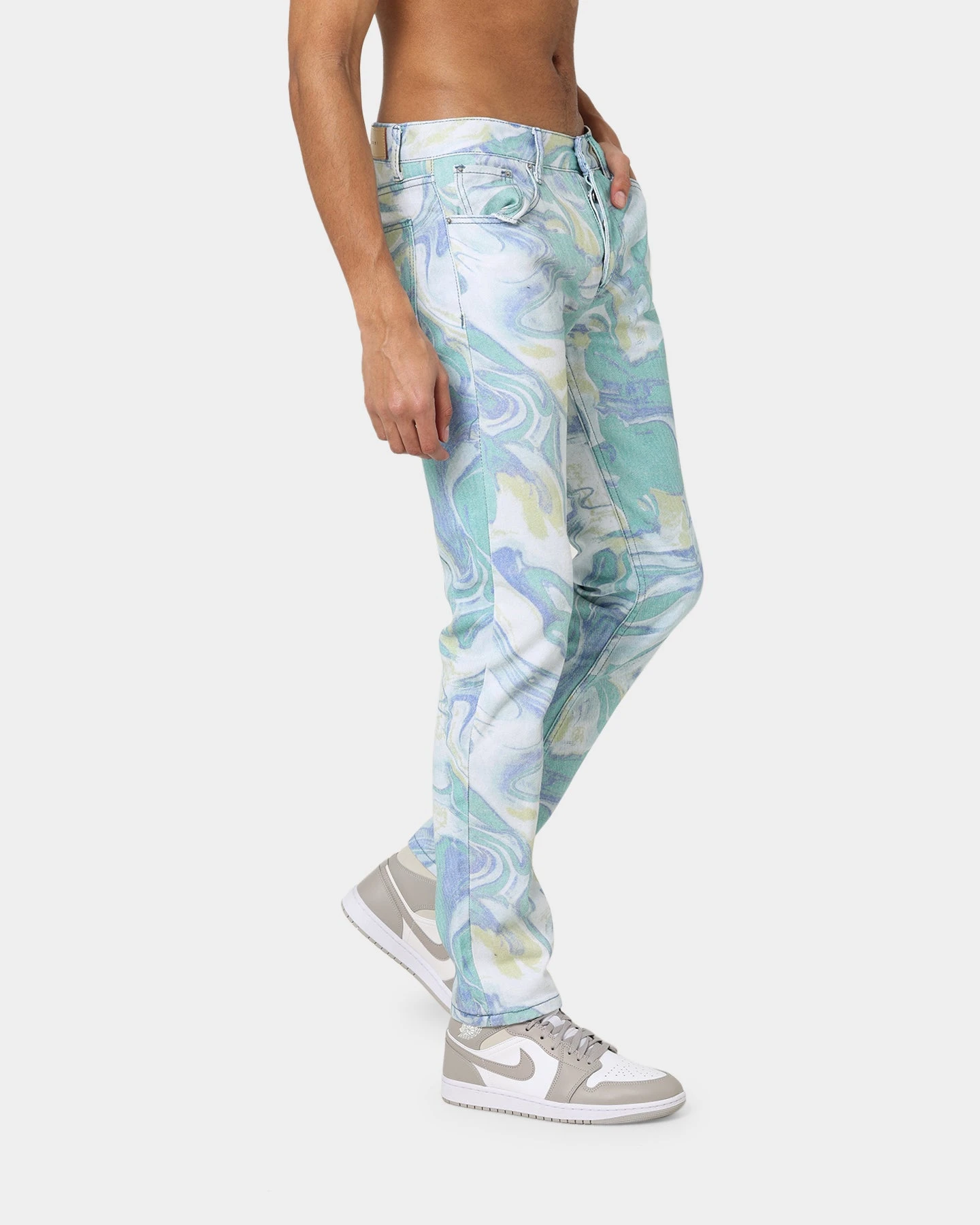 MNML D433 Spill Denim Jeans Blue/White 7 MNML D433 Spill Denim Jeans Blue/White - Image 5