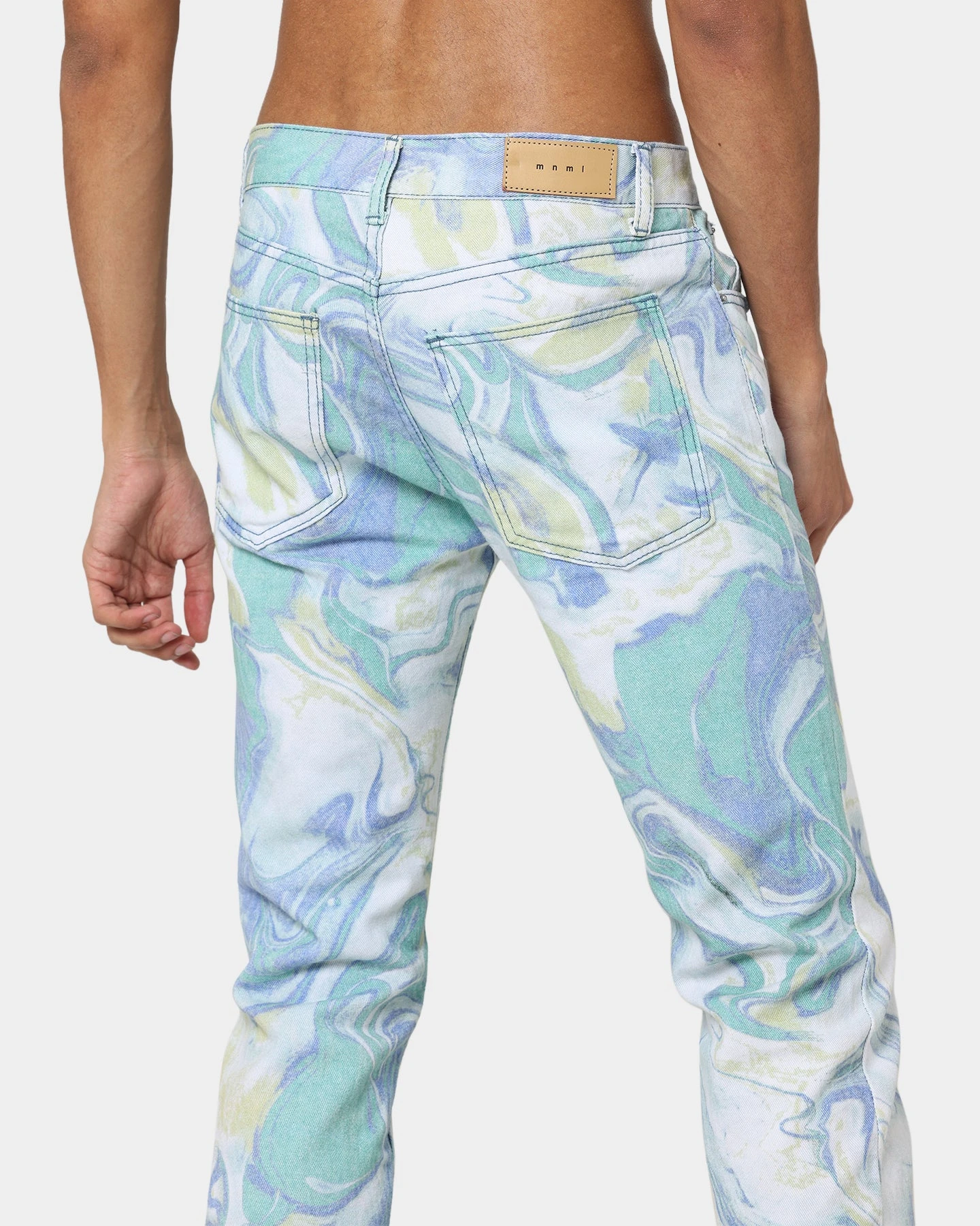 MNML D433 Spill Denim Jeans Blue/White 10 MNML D433 Spill Denim Jeans Blue/White - Image 8