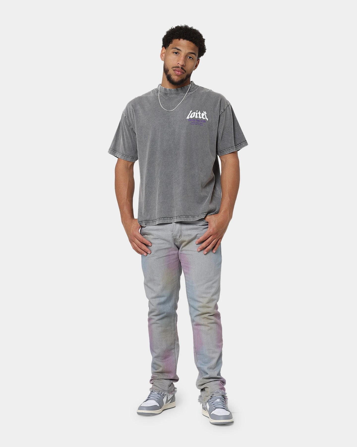 MNML D444 Colour Denim Jeans Purple 4 MNML D444 Colour Denim Jeans Purple - Image 2